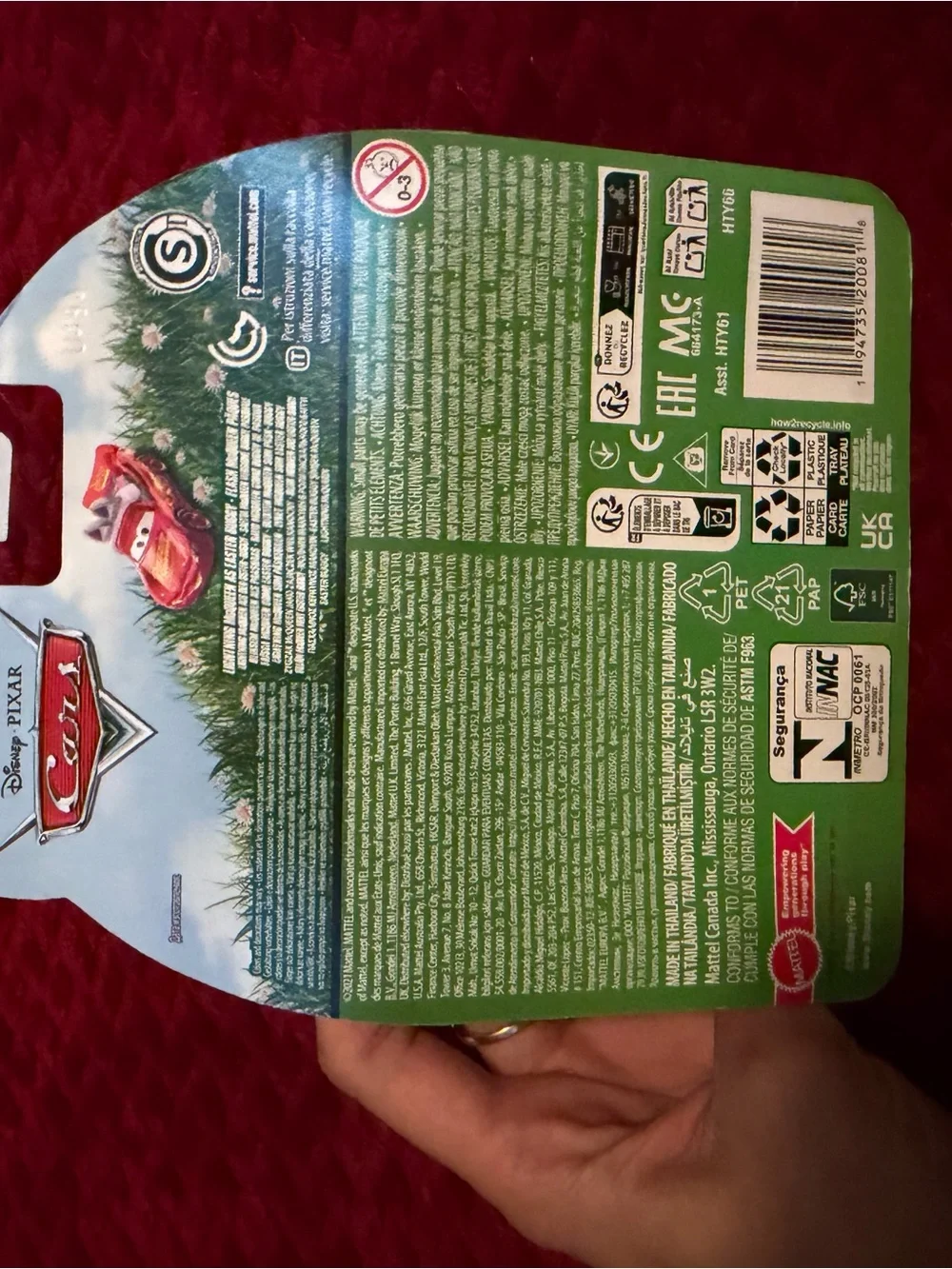 Disney Lightning McQueen as Easter Bunny